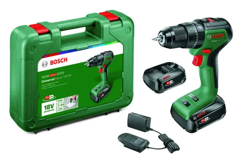 Ударная Дрель-шуруповерт аккумуляторная Bosch UniversalImpact 18V-60 2x2, 0Ah