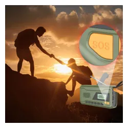 Radioodbiornik Manta RDI401G Na korbkę, Solarne, Latarka, Powerbank, Radio FM Zielony