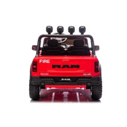 Auto Na Akumulator Dla Dzieci Dodge Ram Straż Poż Zb629-F 4X4 LED Eva Skóra