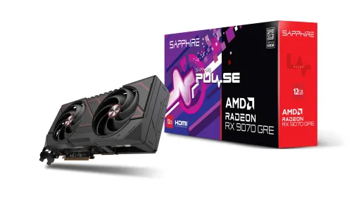 Karta graficzna Sapphire Pulse Radeon RX 9070 GRE 12GB GDDR6 192bit FSR