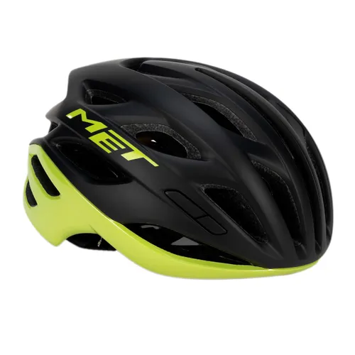 Kask rowerowy MET Estro Mips black/lime yellow metallic matt glossy
