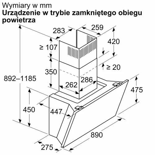 Okap Bosch Serie 8 DWK91LT20 Biały