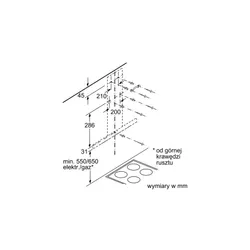 Okap Bosch DWB66DM50 Srebrny