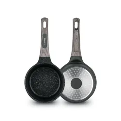 Rondel na indukcję z powłoką marmurową Starke Pro Embossed 1,2 l