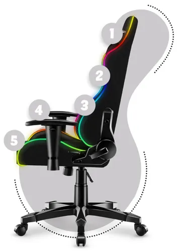 Fotel HUZARO Ranger 6.0 RGB Czarny