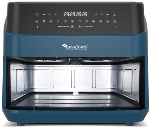Air Fryer Frytkownica beztłuszczowa TURBOTRONIC TT-DAF6W Niebieski 9l z podwójnym koszem