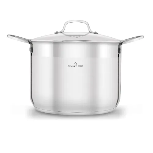 Garnek wysoki ze stali nierdzewnej z pokrywką Starke Pro Aveiro 12 l