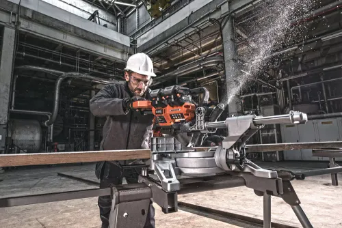 AEG Powertools Beslemeli Fırçasız Gönye Testeresi (Gönye Testeresi) BPS18-254bl-0