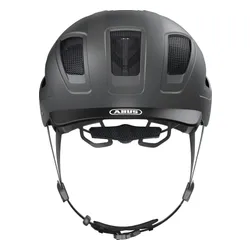 Kask rowerowy ABUS Hyban 2.0 Tytanowy Miejski z lampką (rozmiar XL)