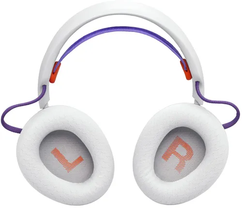 Słuchawki JBL Quantum 650 Bezprzewodowe, Nauszne, Dźwięk przestrzenny Biało-fioletowy