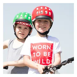 Kask rowerowy dziecięcy woom Kids red
