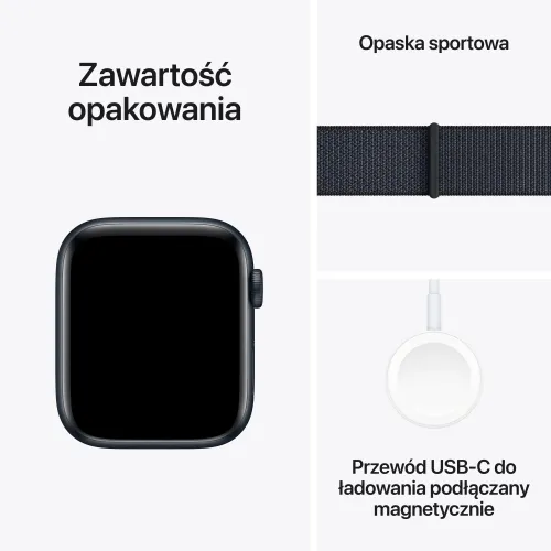 Apple Watch SE 2gen GPS + Cellular koperta 40mm z aluminium północ sportowa opaska atramentowy