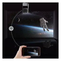 Projektor MANTA MultiVision Portable HD (1280 x 720), 250 ANSI lumen, Wi-Fi, Bluetooth