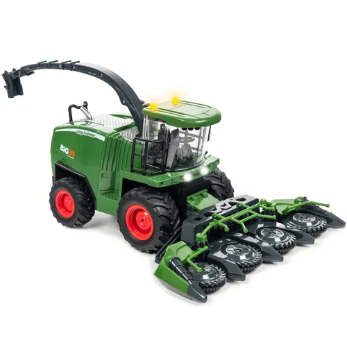 Zdalnie sterowany kombajn COIL RC zabawka na pilota światło dźwięk bańki mydlane zielony