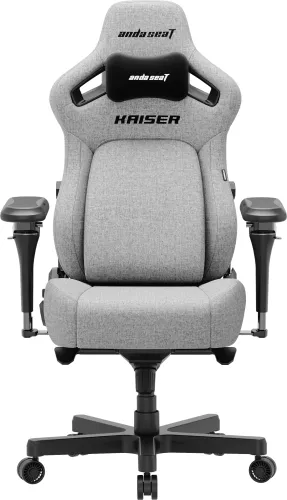 Fotel Anda Seat Kaiser 4 V2 XL Gamingowy do 150kg Tkanina Szary
