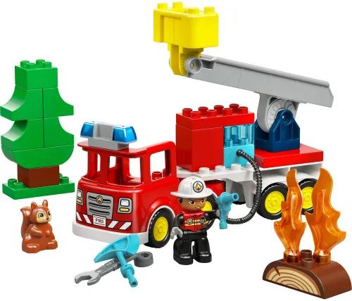 LEGO 10473 DUPLO Wóz strażacki z wężem i strażakiem