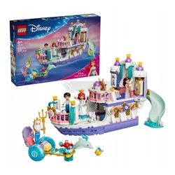 LEGO Disney 43299 Królewska łódź weselna Arielki, zestaw klocków 6+