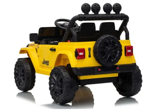 Auto Na Akumulator Jeep Rubicon 2X200W 24V Eva Skóra LED Pilot Radio MP3