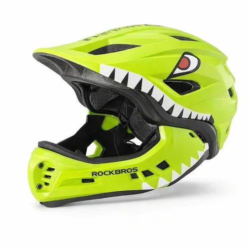 Kask rowerowy dziecięcy fullface szczękowy 2w1 odpinana szczęka rozmiar S