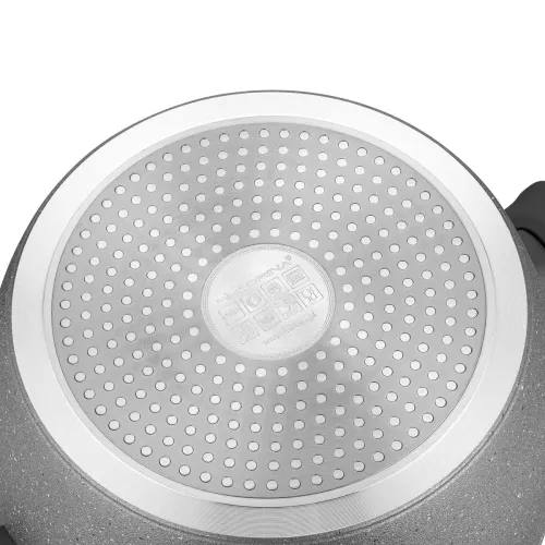 Garnek aluminiowy z pokrywką FLORINA LAVA GRAFITOWY 7,5 l