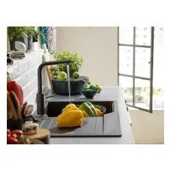 Bateria Franke Urban 2.0 L pull-out Onyx Mosiądz