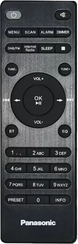 Radioodbiornik Panasonic RF-D40EG-K Radio FM, DAB+ Internetowe Wi-Fi Bluetooth Czarny