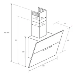 Okap Haier I-Clean 4 HADG9DCS56B Czarny lakierowany