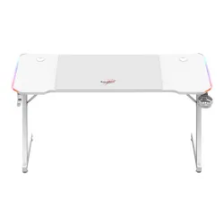 Biurko gamingowe HUZARO Hero 3.3 RGB Biały