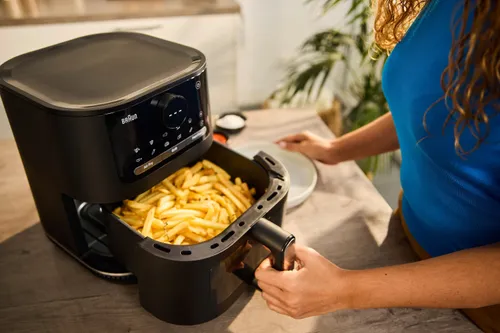 Air Fryer Frytkownica beztłuszczowa BRAUN MultiFry 5 HF5075IBK 6l z okienkiem do obserwacji postępów gotowania