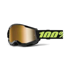 Gogle rowerowe 100% Strata 2 solar eclipse/mirror true gold