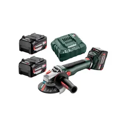 Metabo WB 18 LT BL 11-125 Akülü Açılı Taşlama Makinesi (613054650), 2 adet 5,2 Ah pil, şarj cihazı, kılıf