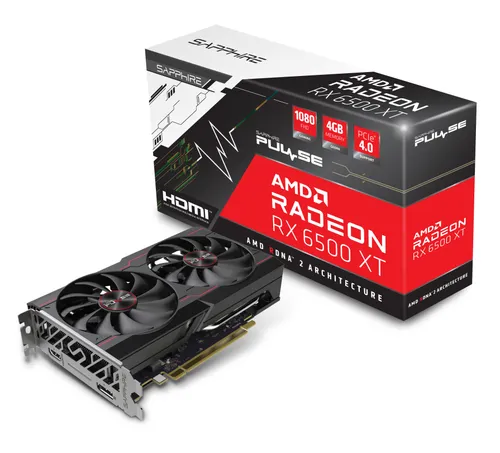 Karta graficzna Sapphire technology Pulse AMD Radeon RX 6500 XT 4GB GDDR6 64bit