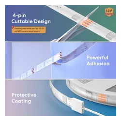 Taśma LED Meross MSL320 2 x 5m 720lm 10W RGB