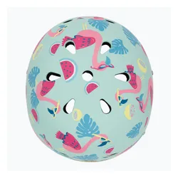 Kask rowerowy dziecięcy Hornit Flaming blue/pink