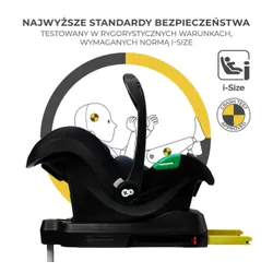 Fotelik samochodowy KINDERKRAFT Mink Pro I-Size z bazą (40-75 cm) Czarny