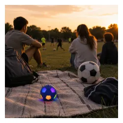 Głośnik Bluetooth Musicmate MM-SB40-N FootballWave LED 5W Niebieski