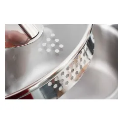 Garnek ze stali nierdzewnej z pokrywką SSW COMFORT 1 l