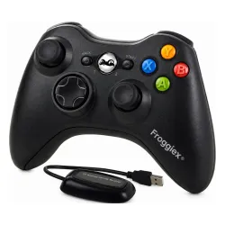 Pad FroggieX FX-X360-PC-B-WR do PC, Xbox 360 Bezprzewodowy Czarny