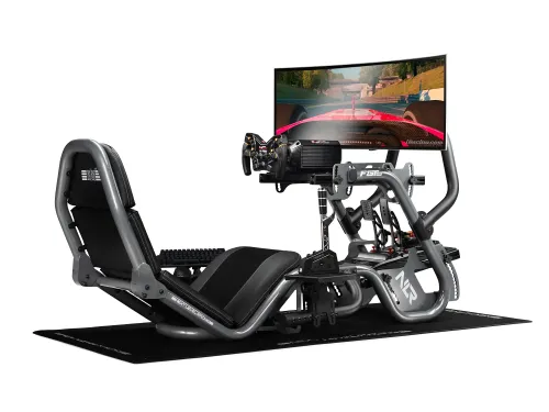 Fotel Next Level Racing NLR-R002 F-GT Pro Formula And Gt Racing Simulator Cockpit Grey Edition Wyścigowy do 150kg Skóra ECO