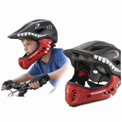 Kask rowerowy dziecięcy fullface szczękowy 2w1 odpinana szczęka rozmiar "M"