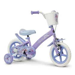 Rower dziecięcy HUFFY Disney Kraina Lodu 12 cali dla dziewczynki Fioletowy