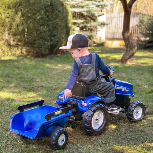 Falk Traktor na Pedały New Holland z Przyczepą i Otwieraną Maską 2-5 lat