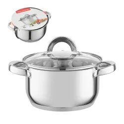 Garnek ze stali nierdzewnej z pokrywką FLORINA CLAUDE 2,6 l