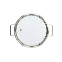 EVA TRIO 24 cm - pokrywka szklana ze stali nierdzewnej