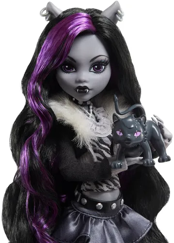 Lalka MONSTER HIGH Reel Drama Straszny Seans Clawdeen Wolf HKN28