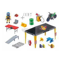 Playmobil 70552 Pokaz kaskaderski namiot serwisowy