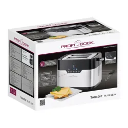 Toster ProfiCook PC-TA 1170 Ruszt do bułek Rozmrażanie 920W