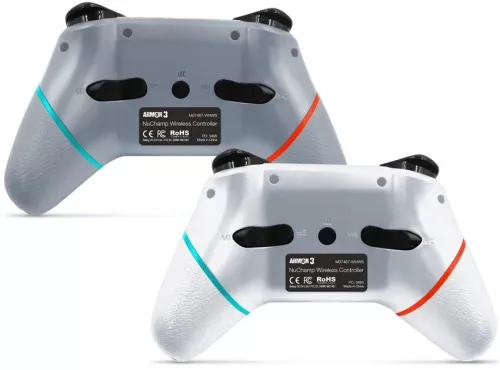 Pad Armor3 NuChamp Wireless Game Controller 2 Pack do Nintendo Switch Bezprzewodowy Biały / Srebrny 2szt.
