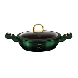 Garnek tytanowy niski 3.8L 28cm BERLINGER HAUS Metallic Line Emerald BH-6060