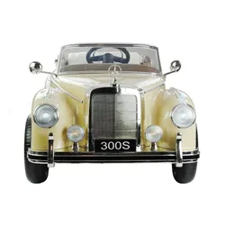 Auto Na Akumulator Dla Dziecka Retro Mercedes 300S Eva LED Pilot Skóra MP3